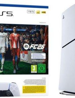 PlayStation 5 PS5 Disk Edition (Slim) - EA Sports FC 26, Disk Edition (Slim) - EA Sports FC 26 Bundle