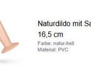 Naturdildo mit Saugnapf, 16,5 cm - Duisburg