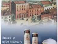 Eder & Heylands Brauerei Nr. - Brauen ist unser Handwerk - Lanz Bulldog - Traktor mit Hänger auf Blechschild 24,5 x 13,5 cm - Doberschütz