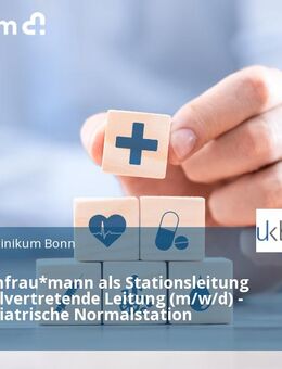 Pflegefachfrau*mann als Stationsleitung sowie stellvertretende Leitung (m/w/d) - Neuropädiatrische Normalstation - Bonn