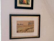 Kleines Kunst-Set – Aquarell & Landschaftsbilder gerahmt - Oberhausen