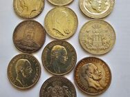 10 Silbermünzen Kaiserreich 3RM Stücke ,top Zustand - Bad Elster