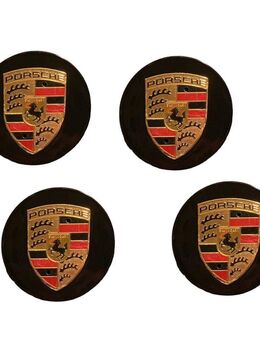 ORG. 4X PORSCHE RADKAPPEN NABENDECKEL SCHWARZ 7L5601149 7P5601149 - Dortmund Wickede