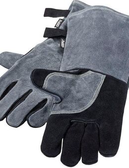 GEFU Grillhandschuhe BBQ, (Set, 2-tlg), atmungsaktiv & komfortabel, Veloursleder