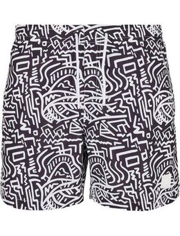 URBAN CLASSICS Badeshorts Urban Classics Herren Pattern Swim Shorts