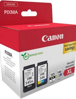 Canon PG-545XL/CL-546XL + Photo Value Pack Tintenpatrone (Packung, 2-tlg)