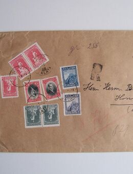 Briefmarken, R-Brief, Türkei-Deutschland, 1929, Siegel, Stempel - Erftstadt