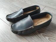 Fabiani Damen Leder-Slipper Gr.37 Grau/Blau **Anschauen** - Köln