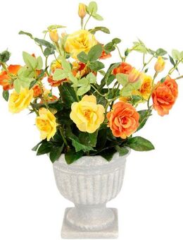 Kunstblume Rosen im Pokal, I.GE.A., Höhe 35 cm