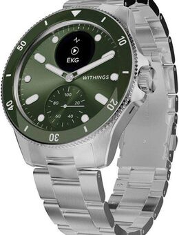 Withings ScanWatch Nova 42mm Black, bis 35 Tage Akku, Wasserdicht bis 100 M Smartwatch (1.6 cm/0.63 Zoll), luxuriöse Hybrid-Smartwatch mit Fitnesstracking u, Gesundheitsmessung