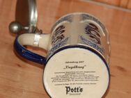 Potts Brauerei Bierkrug mit Deckel Jahreskrug 2007 Steingut Keramik 0,5L neu - Borken