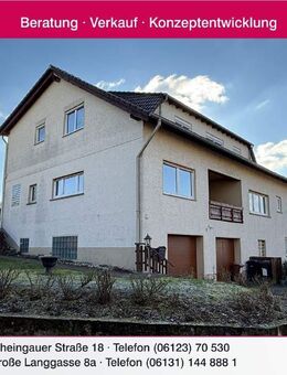 **Traumhafte Feldrandlage in Stadecken-Elsheim** Großzügiges 2-Familienhaus mit unverbaubarem Blick! - Stadecken-Elsheim