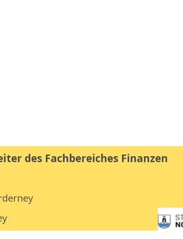 Leiterin / Leiter des Fachbereiches Finanzen (m/w/d) - Norderney