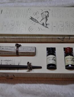 Kalligraphie Set 0360  mit Holzschreibfeder und 3 x 10 ml Tinte  in einer Geschenkbox - Aschaffenburg