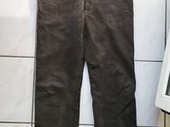 schwarze Nubuk Lederhose, W32 - Schuby