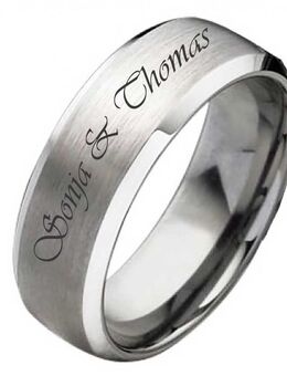 Herrenring Wolframring HW115 mit gratis Außengravur - Aholming