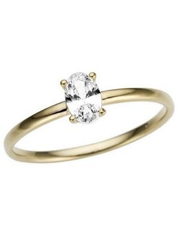 Firetti Solitärring Schmuck Geschenk Gold 333 Damenring Verlobungsring Goldring Solitär, mit Zirkonia (synth)