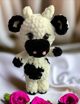 Süße Amigurumi Kuh, handgefertigt - Neudorf-Bornstein