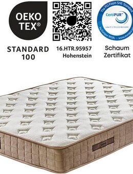 Bonnellfederkernmatratze Majestät Luxus, Matratze 90x200, 140x200 cm & weitere Größen, Yatas Bedding, 30 cm hoch, H3, wendbar, ergonomisch, atmungsaktiv