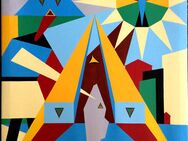 Gemälde v. BO SIGVARDSSON (1952 Schweden), Suprematistische Komposition mit Sonne!! - Berlin