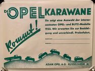 Original Plakat 1933 DIE OPEL KARAWANE KOMMT Oldtimer Vintage - Köln