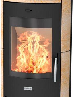 Fireplace Kaminofen Heathus Piacenza Sandstein, 6 kW, Warmhaltefach