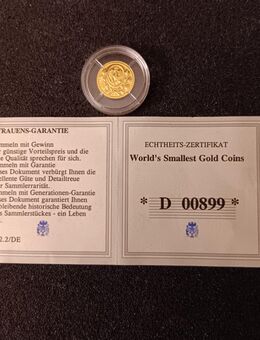 Münze 585-iger Gold "Preußischer Gold-Dukat" - Kolkwitz