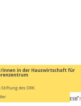 Mitarbeiter/innen in der Hauswirtschaft für unser Seniorenzentrum - Kirschweiler