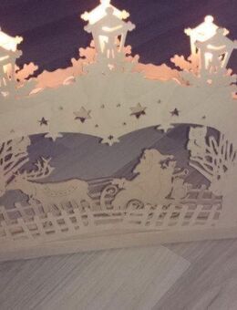 NEU UNBENUTZT Weihnachten 3D-Schwippbogen/Lichterbogen aus dem Erzgebirge mit Beleuchtung - Dorsten