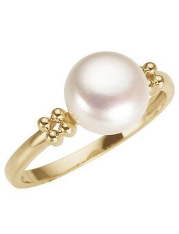 Firetti Perlenring Schmuck Geschenk Gold 333 Fingerring Damenring Perle, mit Süßwasserzuchtperle