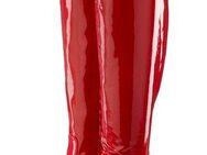 LASCANA Belle Affaire High-Heel-Stiefelette mit Plateau, Overkneestiefel in erotischer Lack-Optik
