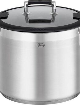 RÖSLE Gemüsetopf SILENCE PRO, Edelstahl 18/10, Suppentopf mit Innenskalierung, 8,7 l, Ø 24 cm, Induktion