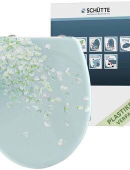 Schütte WC-Sitz FLOWER IN THE WIND, bruchsicher und kratzfest, Absenkautomatik, Standardmaß