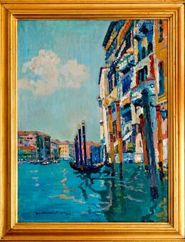 Meister-Ölgemälde ROGER GUILLAUME (1867 Paris), Canale Grande in Venedig 1908!!! - Berlin