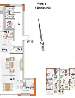 4 Zimmer Neubauwohnung im 2. OG mit Balkon - Dauchingen