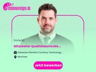 Mitarbeiter Qualitätskontrolle Schwerpunkt Chemie (w/m/d) - München