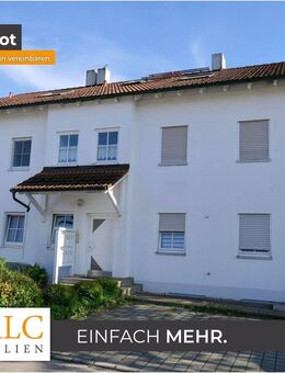 Einfach Mehr: Gepflegte 3-Zimmer-Maisonetten-Wohnung, Süd-Loggia-Balkon, 2 Bäder, Garage. Bezugfrei. - Abensberg