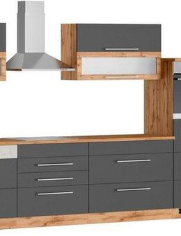 KOCHSTATION Küchenzeile KS-Wien, Breite 440 cm, wahlweise mit E-Geräten