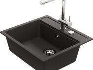 Schock Küchenspüle Nemo N-100 und Armatur Epos, eckig, 75/51 cm, (Set, 2 St), bestehend aus Spüle und Armatur