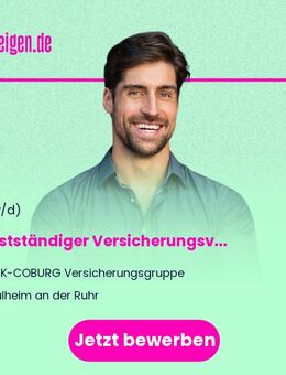 Selbstständiger Versicherungsvermittler nach §84 HGB, Mülheim an der Ruhr - Mülheim (Ruhr)