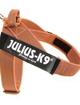 Julius-K9 IDC® Color & Grey Gurtgeschirr, orange/grau - Größe: XL/2: Brustumfang 71 - 96 cm