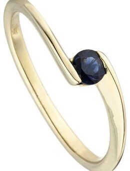 JOBO Goldring Ring mit Safir, 333 Gold