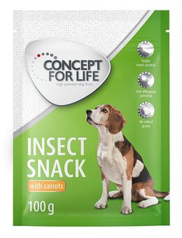 Concept for Life Insect Snack mit Karotte - Sparpaket: 3 x 100 g