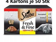 SHEBA Fresh&Fine 200 x 50 g Nassfutter Katzenfutter Saucenbeutel mit Huhn, Geflügel und Pute - Wuppertal