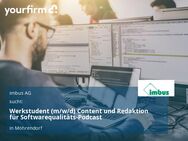 Werkstudent (m/w/d) Content und Redaktion für Softwarequalitäts-Podcast - Möhrendorf