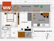 2-Raum-Wohnung mit Balkon und Gartennutzung - Heizung mit erneuerbarer Energie - Lampertswalde