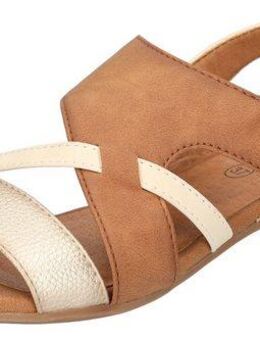 Mustang Shoes Sandalette, Sandalette, Festtagsschuh mit Metallic-Einsätzen