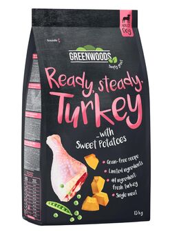 Greenwoods Pute mit Süßkartoffeln, Erbsen und Kürbis 1,5 kg