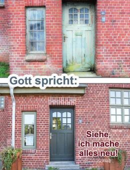 Jahreslosung 2026 Poster A2 – „Verwitterte und renovierte Haustür“: Ein kraftvolles Bild der Erneuerung - Wilhelmshaven