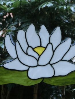 Tiffany Fensterbild Seerose - Eschweiler